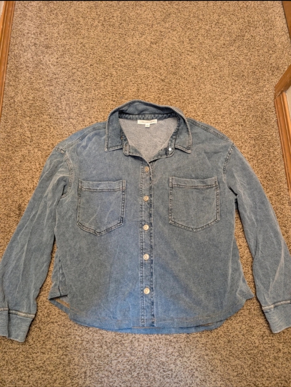 Jane and Delancey Light Blue Denim Jacket - Picture 2 of 2